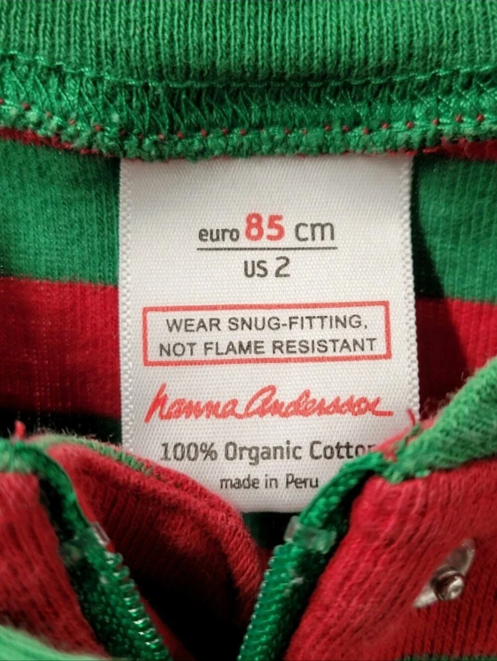 Hanna Andersson Baby Pajamas Size: 2 Striped Unisex